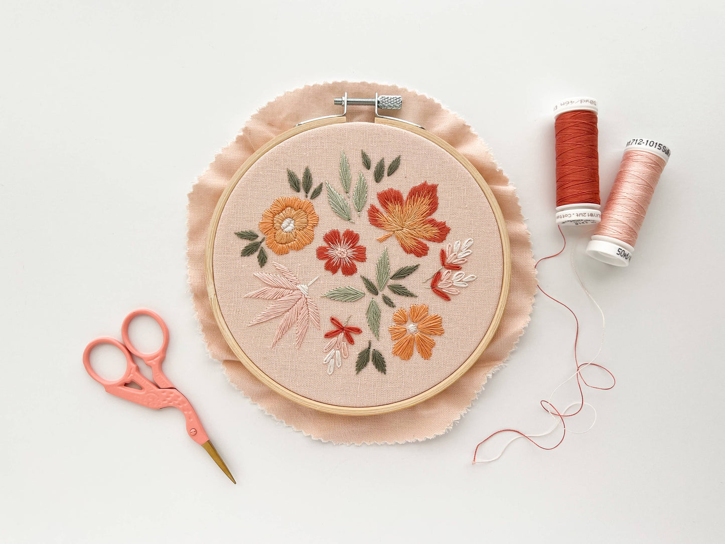 Embroidery fabric bundle, linen blend embroidery fabric pack