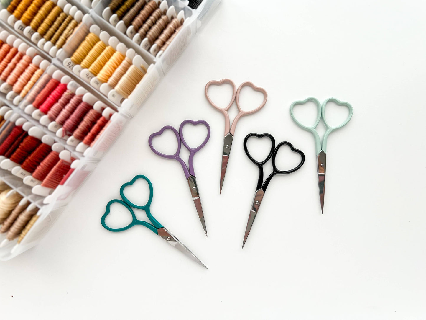 Heart embroidery scissors, small sewing scissors