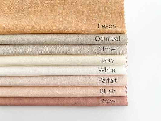 Embroidery fabric bundle, linen blend embroidery fabric pack